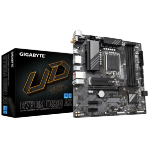 Matična ploča Gigabyte MB B760M DS3H DDR4 LGA1700; 4xDDR4; 2xM.2, 4xSATA 6xUSB; VGA, HDMI, 2xDP / 36 mjeseci