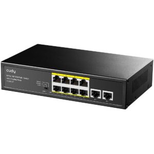 POE+SWITCH CUDY 8-PORT 10/100M, 120W (8X POE, 2X UPLINE PORT) FS1010P