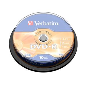 DVD-R VERBATIM 4,7GB 16x spindle 10kom MATT SILVER