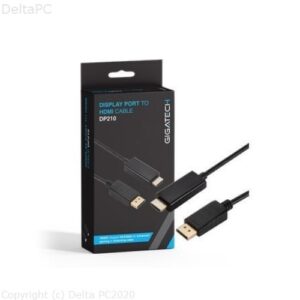 Kabel Gigatech Display Port na HDMI 2m, 4K DP210
