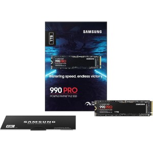 Samsung SSD 990 PRO Series 1TB M.2 PCIe 4.0, r7450MB/s, w6900MB/s with Heatsink/ MZ-V9P1T0GWX