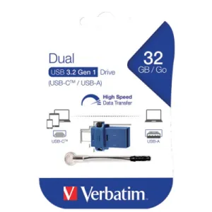 Dual USB memorijski stik 3.2 Gen1 Verbatim, 32GB, USB-C/USB-A