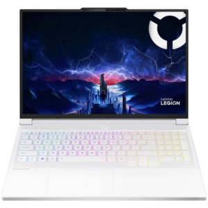 Notebook LENOVO LEGION 7 16IAX10, 16" OLED 240Hz 500nits, Intel Core Ultra 7 255HX, 32GB DDR5-5600(2x16), 1TB SSD, GeForce RTX 5060 8GB GDDR7, 2x USB 3.2, 2x USB-C, HDMI, 84Wh, Glacier White, Windows 11 Home, 2Y/ 83ky003csc