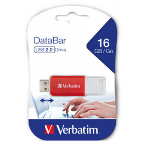 USB memorijski stik 2.0 Verbatim 16GB, crveni, DataBar