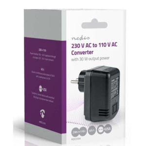 NEDIS Pretvarač Napona | Ulaz: 230V AC | Izlaz: 110V AC | 30W POCO104 - Image 1