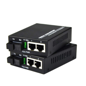 Par media converter Dual fiber 10/100/1000Mbps (2 SFP modula)