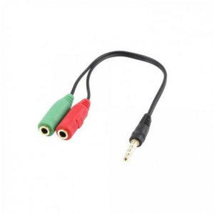 White Shark KABAL 3,5mm x2 F. 3Pin - 3,5mm M. 4Pin 0,2M