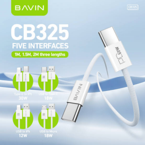 Bavin data kabl CB351 2m 30W type-C na lighting