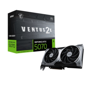 Grafička karta MSI Video Card Nvidia GeForce RTX 5070 12G VENTUS 2X OC (12GB GDDR7/192bit, PCI-E Gen5, 3x DP 2.1, 1x HDMI 2.1, 1x 16-pin Power Connector, Retail)/ 36 mjeseci