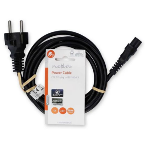 NEDIS kabal za napajanje schuko m - IEC-320-C5 (Miki Maus) 2.0m CEGL10130BK20