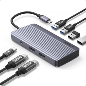 ADAPTER Anker USB-C Hub (7-in-1, Dual Display) Gray A83740A2